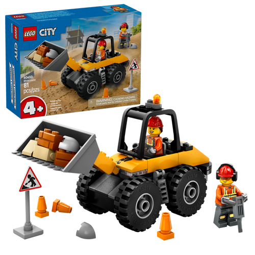 LEGO City Yellow Construction Wheel Loader Set 60450, box