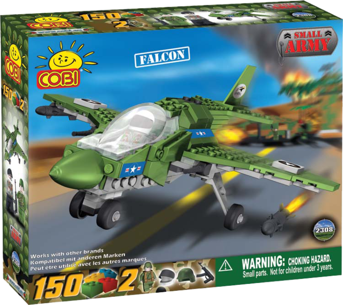 COBI 150 Piece Falcon Plane Military Aircraft #2308