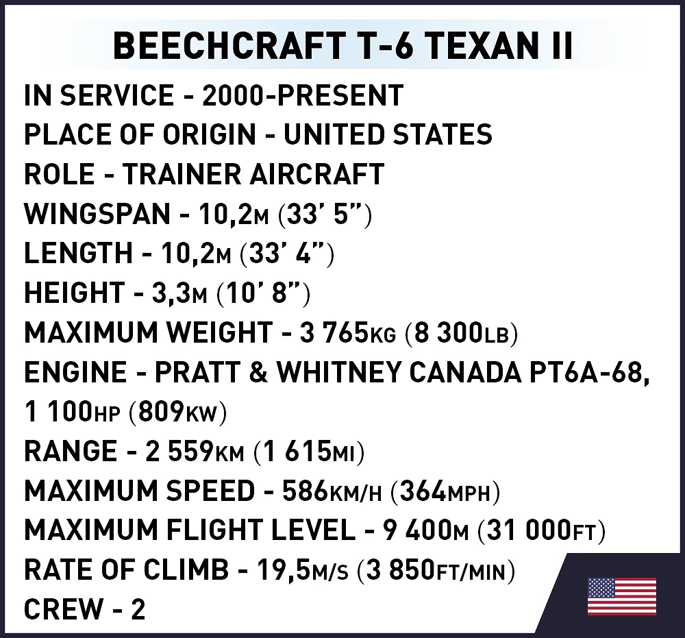 COBI Beechcraft T-6 Texan II Set 26624