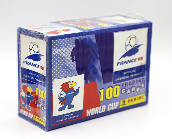 1998 Panini FIFA World Cup France Soccer Trading Card Box | 35 Packs | Factory Sealed
