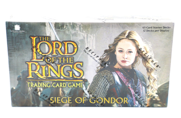 Decipher 2004 Lord of the Rings TCG – Siege of Gondor Starter Deck Display | 12 Decks | Factory Sealed