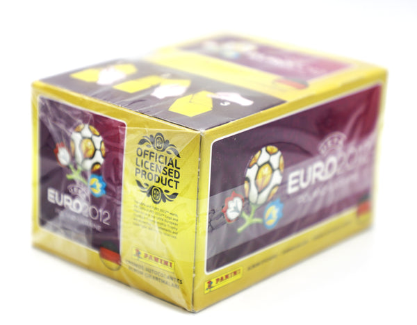2012 Panini UEFA Euro 2012 Sticker Display Box, 100 Packs, German Edition, Factory Sealed