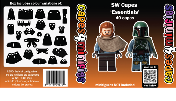 Star Wars Capes – Essentials Pack (40 Custom Capes for LEGO® Minifigures)
