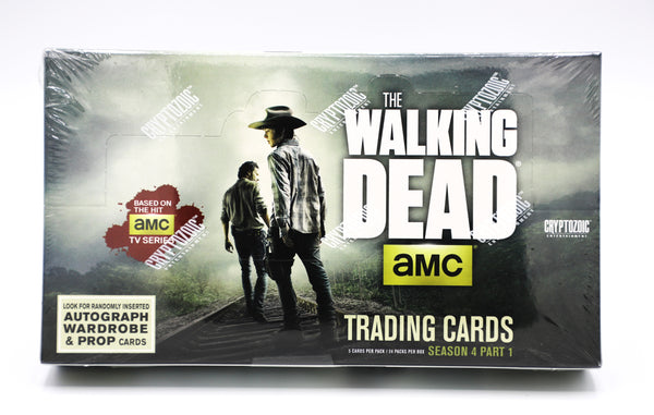 Cryptozoic 2016 The Walking Dead Season 4 Part 1 Trading Cards Hobby Box, 24 Packs, Factory Sealed