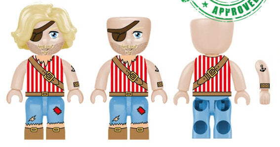 Kiddicraft KIDDIZ Figure Pack: Pirate Crew KC1411