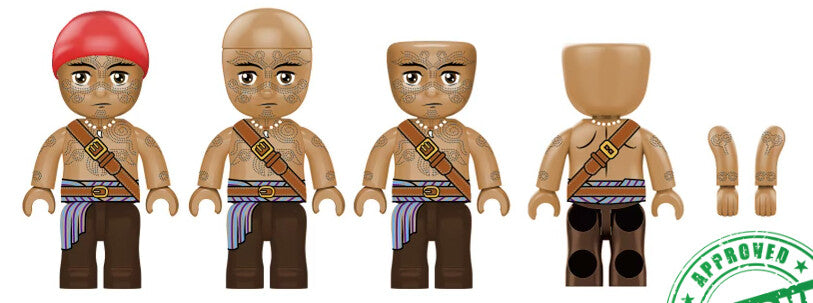 Kiddicraft KIDDIZ Figure Pack: Pirate Crew KC1411