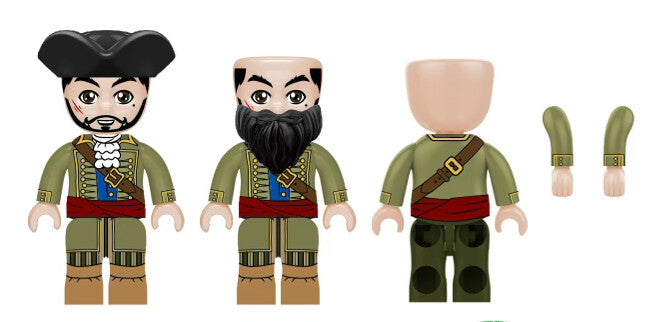 Kiddicraft KIDDIZ Figure Pack: Pirate Crew KC1411