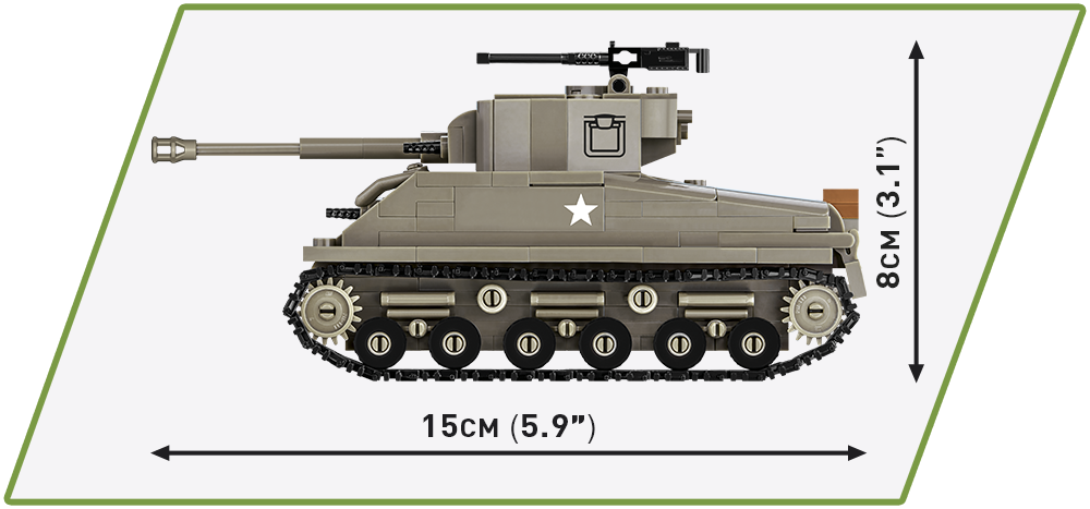 COBI M4A3E8 Sherman #2711