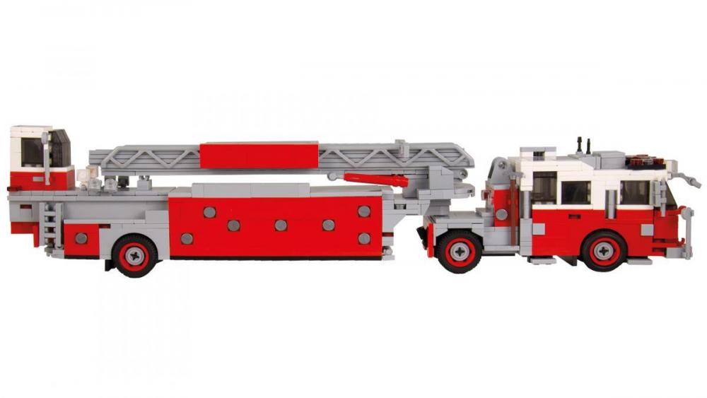 Bluebrixx Seagrave Tiller Ladder red/white #100865