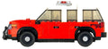 Bluebrixx Battalion Chief's SUV red/white #101865
