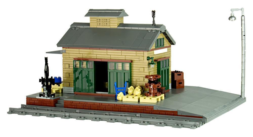 Bluebrixx Freight shed #102788