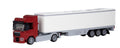 Bluebrixx Truck Augsburg 2-axle with 3-axle suitcase dark red #102845