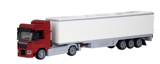 Bluebrixx Truck Augsburg 2-axle with 3-axle suitcase dark red #102845