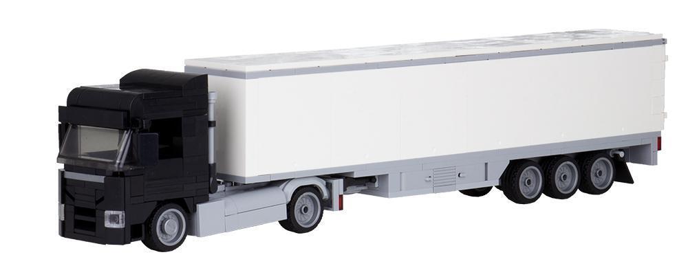 Bluebrixx Truck Augsburg 2-axle with 3-axle suitcase black #102849