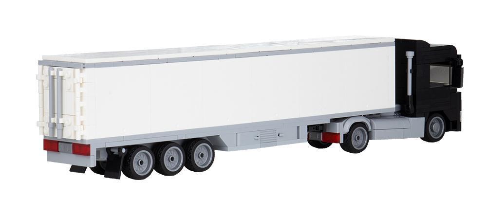 Bluebrixx Truck Augsburg 2-axle with 3-axle suitcase black #102849