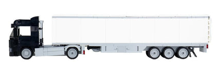 Bluebrixx Truck Augsburg 2-axle with 3-axle suitcase black #102849