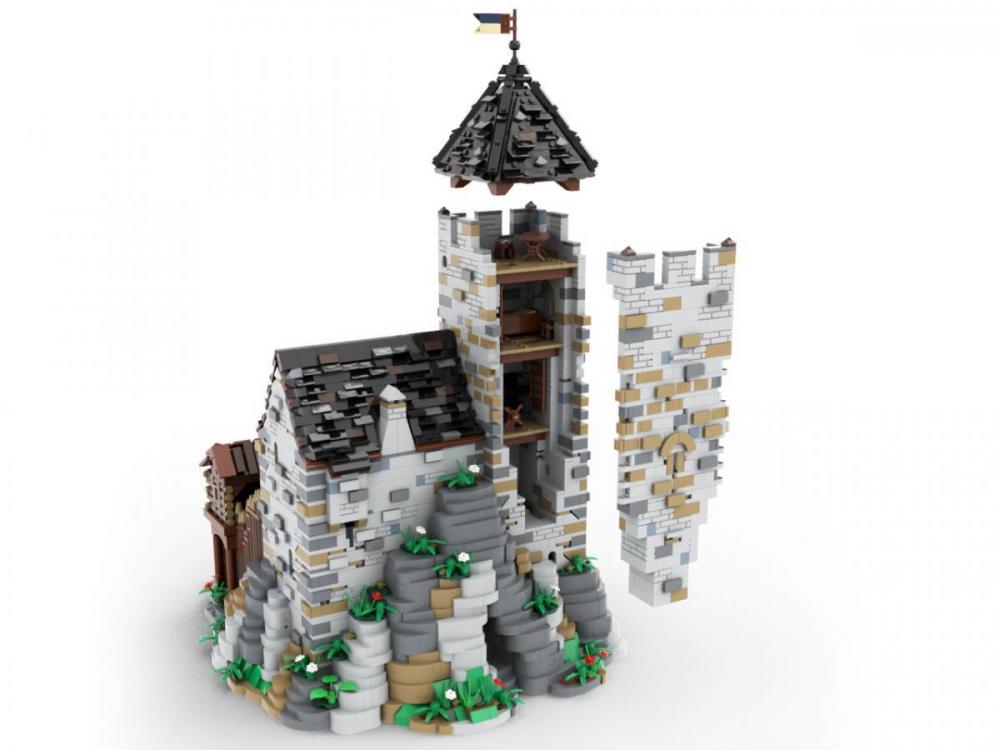 Bluebrixx Castle keep extension for Blaustein #103406