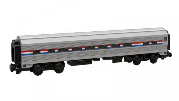 Bluebrixx Passenger car USA gray-black #103858