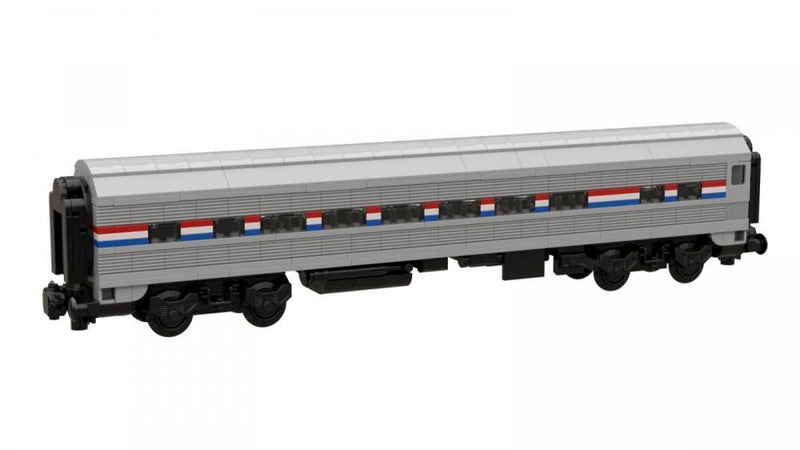 Bluebrixx Passenger car USA gray-black #103858
