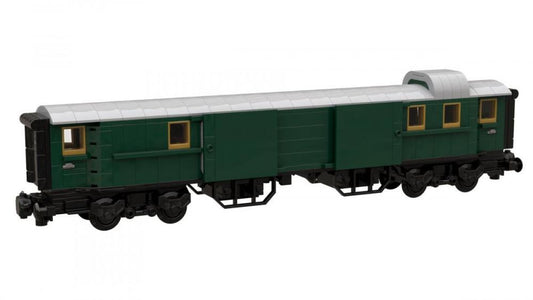 Bluebrixx Baggage car dark green #103877