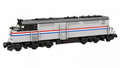 Bluebrixx Diesel locomotive USA gray-black #103881