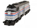 Bluebrixx Diesel locomotive USA gray-black #103881