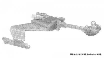 Bluebrixx Star Trek Klingon D7 class battlecruiser Cloaked Set 104957