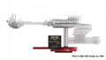 Bluebrixx Star Trek Klingon D7 class battlecruiser Cloaked Set 104957