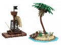 Bluebrixx Pirates Island: Island with Raft #105129