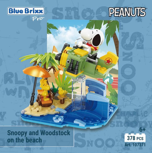 Bluebrixx Snoopy & Woodstock on the beach Set 107371