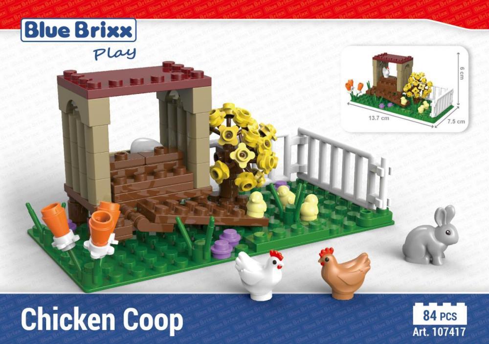 Bluebrixx Chicken Coop Set 107417