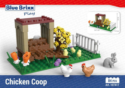 Bluebrixx Chicken Coop Set 107417