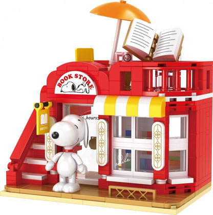 Bluebrixx Snoopy's Book Store Set 107424