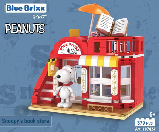 Bluebrixx Snoopy's Book Store Set 107424