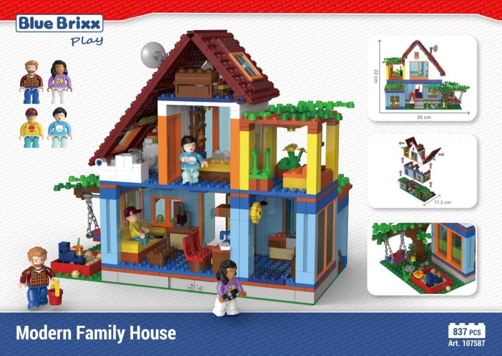 Bluebrixx Modern Family House Set 107587