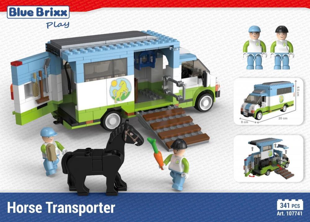 Bluebrixx Horse Transporter Set 107741