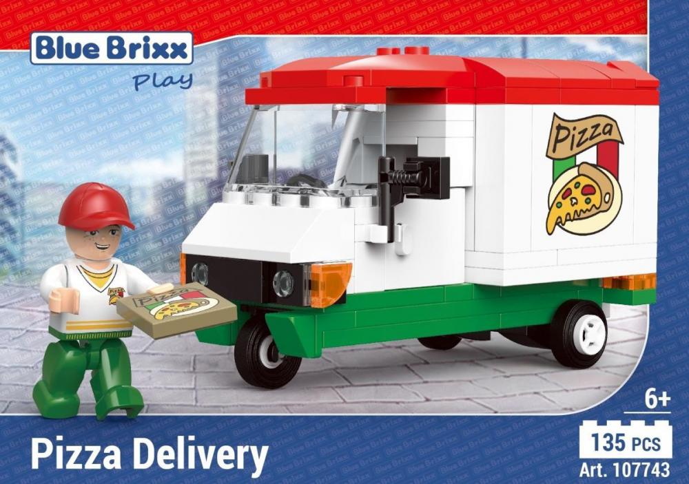 Bluebrixx Pizza Delivery Set 107743