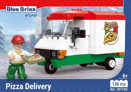 Bluebrixx Pizza Delivery Set 107743