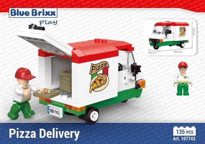 Bluebrixx Pizza Delivery Set 107743