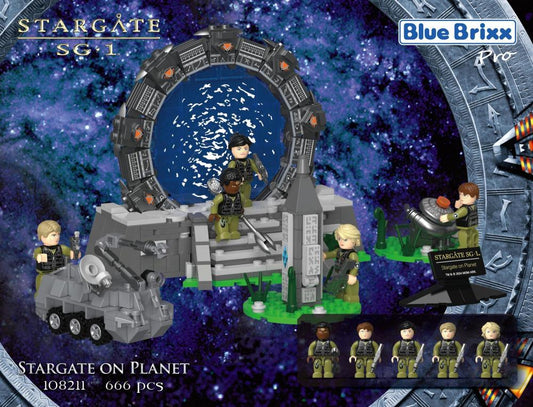 Bluebrixx Stargate on Planet Set 108211