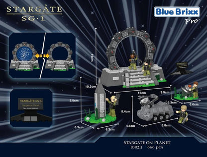 Bluebrixx Stargate on Planet Set 108211