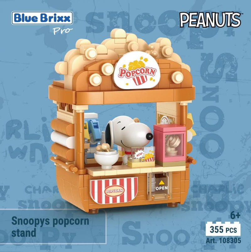 Bluebrixx Snoopy's Popcorn Stand Set 108305
