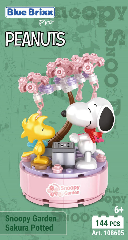 Bluebrixx Snoopy Garden Sakura Potted Set 108605