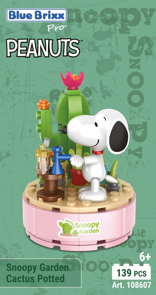 Bluebrixx Snoopy Garden Cactus Potted Set 108607