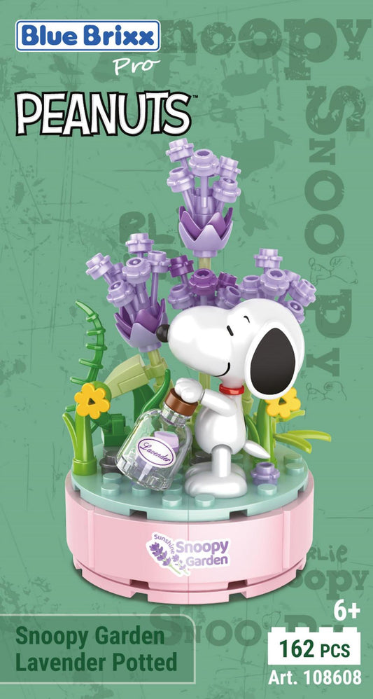 Bluebrixx Snoopy Garden Lavender Potted Set 108608
