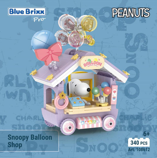 Bluebrixx Snoopy Baloon Shop Set 108612