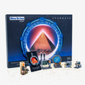 BlueBrixx Stargate Movie 1994 Advent Calendar set 110369, box with several finished mini builds in front