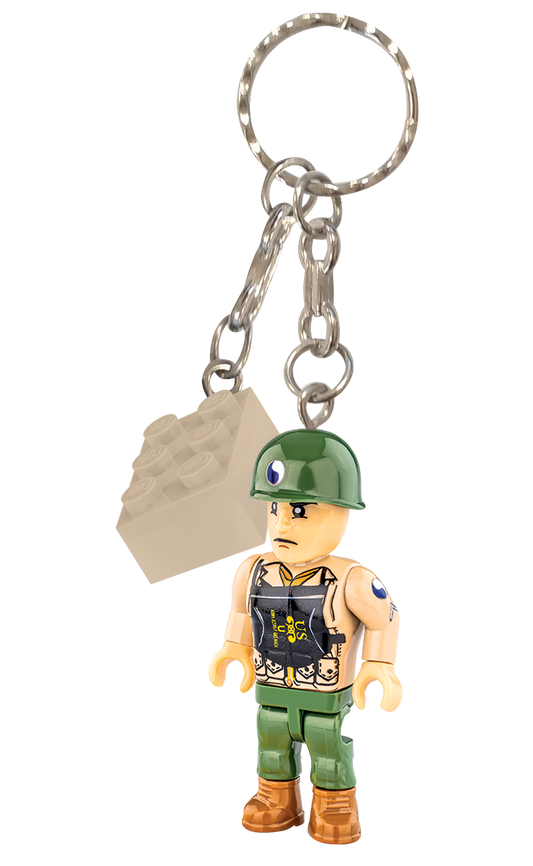 COBI US Soldier 29th Infantry Division Figure Keyring – 1361