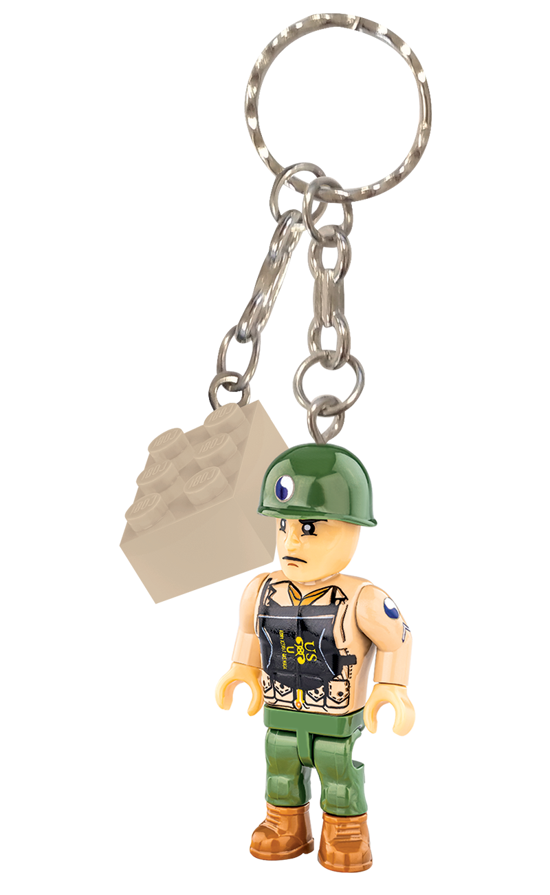 COBI US Soldier 29th Infantry Division Figure Keyring – 1361