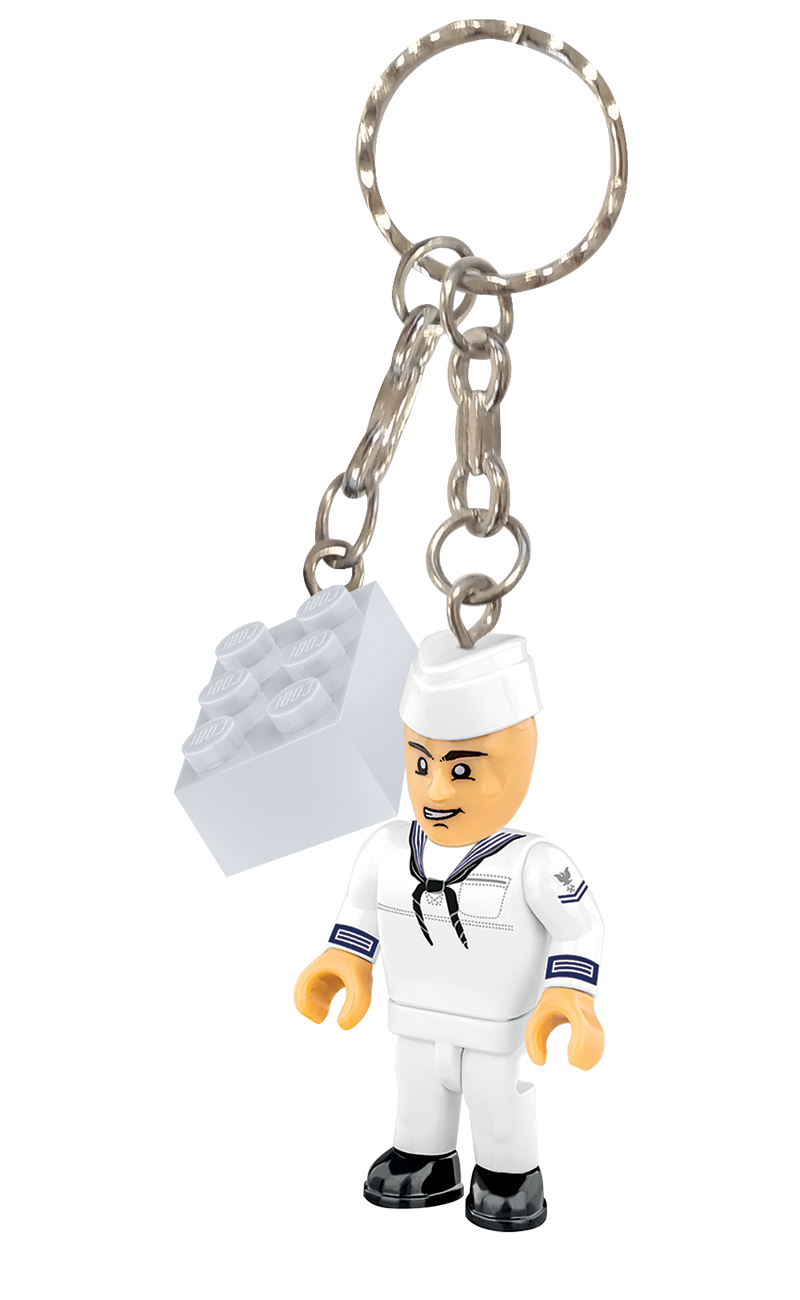 COBI US Navy Sailor Figure Keyring – 1363